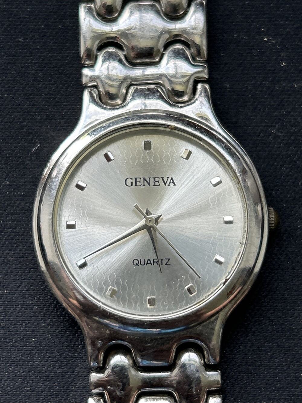 Geneva Silver Tone Women’s Quartz Watch